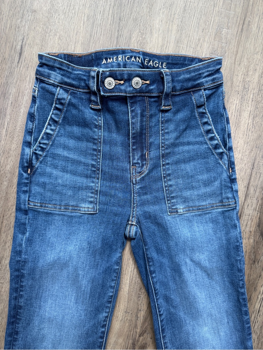 American Eagle Outfitters Women's Super High-Rise Flare - Size 00 Regular - Picture 2 of 14